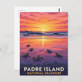 Texas Padre Island National Seashore Briefkaart (Voorkant / Achterkant)