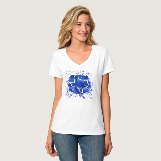 Texas "Paint the Mother Blue" Ed. 1 T-shirt voor v (Voorkant volledig)