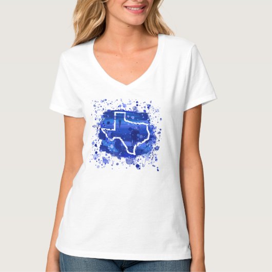 Texas "Paint the Mother Blue" Ed. 1 T-shirt voor v (Voorkant)