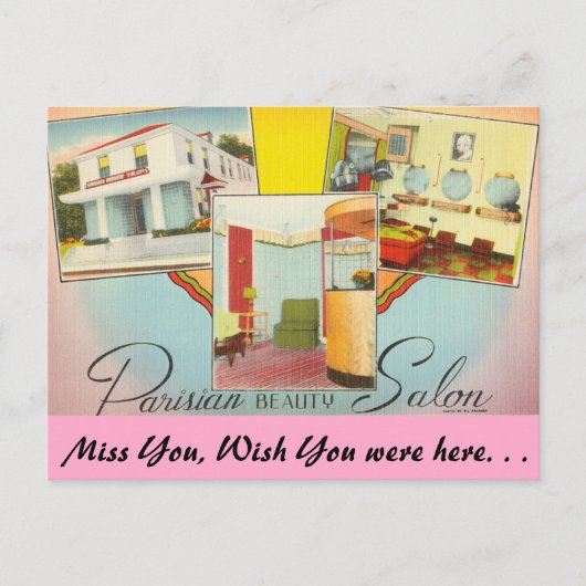 Texas, Parisian Beauty Salon Briefkaart (Voorkant)