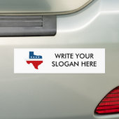 TEXAS PARTY BUMPERSTICKER (Op auto)