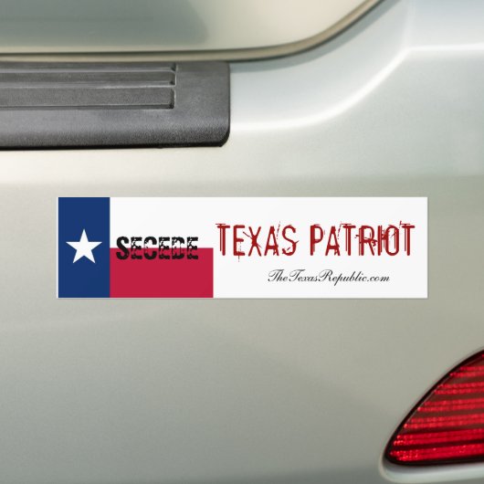 TEXAS PATRIOT! BUMPERSTICKER (Op auto)