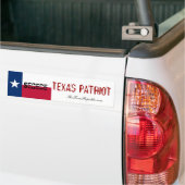 TEXAS PATRIOT! BUMPERSTICKER (Op Truck)