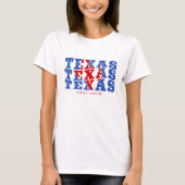 Texas Patriotic State Love USA T-shirt (Voorkant)