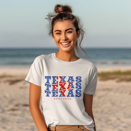 Texas Patriotic State Love USA T-shirt