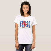 Texas Patriottische Staat Liefde VS T-shirt (Voorkant volledig)