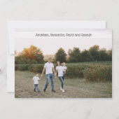 Texas Patronen Letters en Poinsettia Krans Feestdagenkaart (Achterkant)