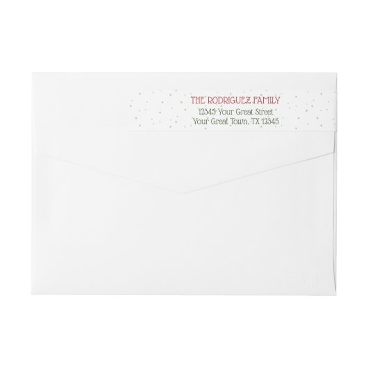 Texas Patterned Letters and Poinsettia Wreath (Achterkant)