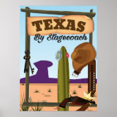 Texas Per Koets Poster (Voorkant)