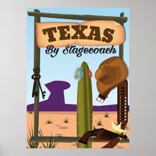 Texas Per Koets Poster (Voorkant)