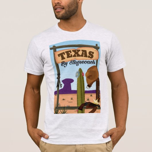 Texas Per Postkoets T-shirt (Voorkant)