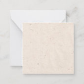 Texas Persoonlijke Zinnia Note Kaart Notitiekaartje (Achterkant)