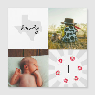 Texas Peuter Howdy Photo Albulm Flat Kaart
