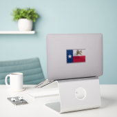 Texas Pheasant Flag Sticker (Laptop op bureau)