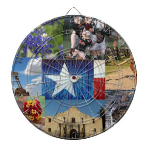 Texas Photo Mosaic Dartbord