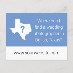 Texas Photography Business Marketing Briefkaart