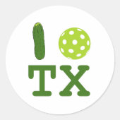 Texas Pickleball Sticker (Voorkant)