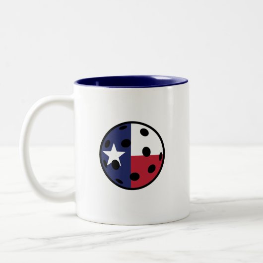 Texas Pickleball Y'all Tweekleurige Koffiemok (Links)