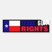 Texas Pistool Rights Bumpersticker (Voorkant)