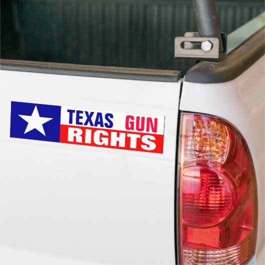 Texas Pistool Rights Bumpersticker (Op Truck)