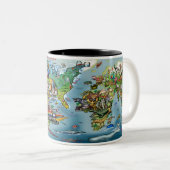 Texas Planet Two-Tone Coffee Mok (Voorkant rechts)