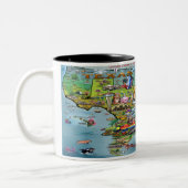 Texas Planet Two-Tone Coffee Mok (Links)