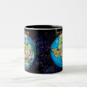 Texas Planet Two-Tone Coffee Mok (Center)