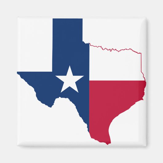 Texas-plattegrond Magneet (Voorkant)