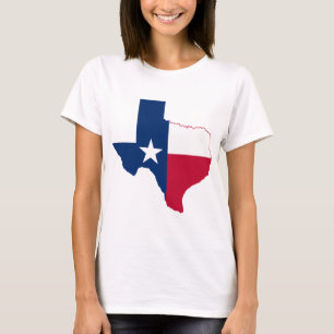 Texas-plattegrond T-shirt