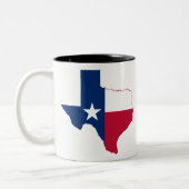 Texas-plattegrond Tweekleurige Koffiemok (Links)
