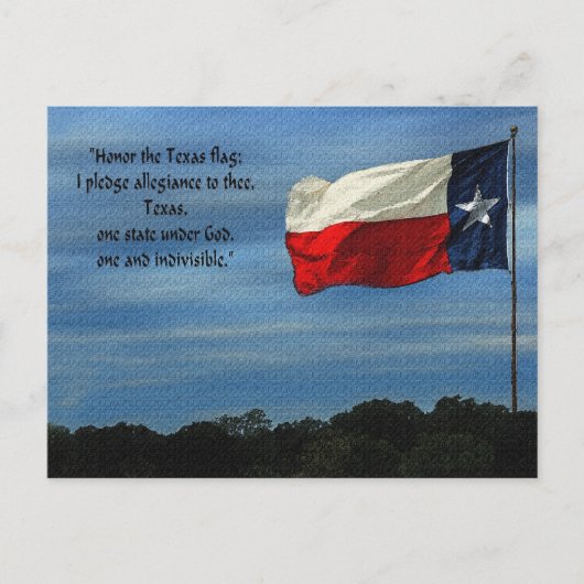 Texas Pledge Briefkaart (Voorkant)