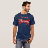 Texas Plumber King of Trades Plumbing T-shirt (Voorkant volledig)