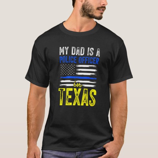 Texas Police Officer pa T-shirt (Voorkant)