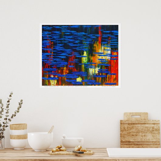 Texas Pondscape Poster (Keuken)