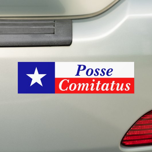 Texas Posse Comitatus Bumpersticker (Op auto)