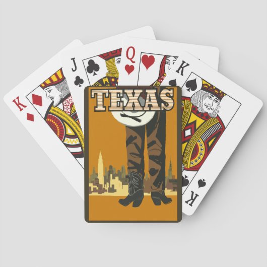 Texas-Poster aanpassen Pokerkaarten (Achterkant)