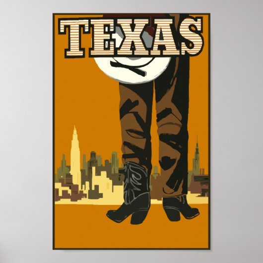  Texas-Poster aanpassen Poster (Voorkant)