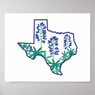 Texas Poster, Texas State Poster, Texan, Texas Poster
