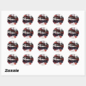 Texas Prepper Ronde Sticker (Vel)