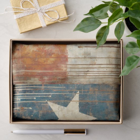 Texas Pride Cowgirl Decoupage Tissuepapier (Geschenk)