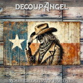 Texas Pride Cowgirl Decoupage Tissuepapier