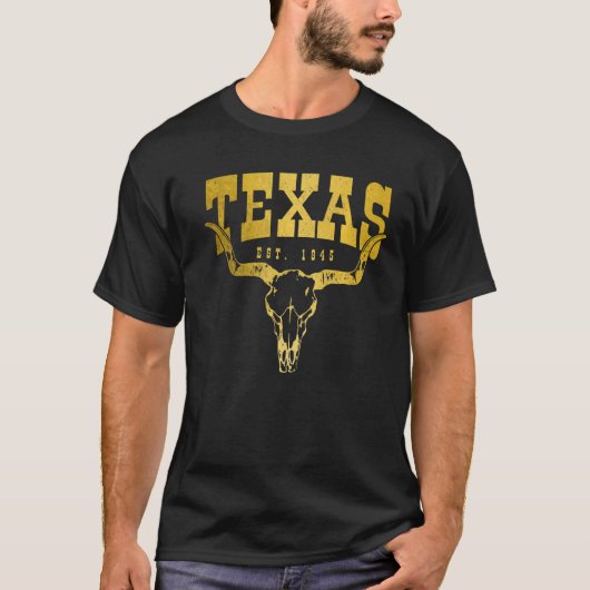 Texas Pride Est 1845 TX T-shirt (Voorkant)
