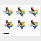 Texas Pride - Ik geloof in vooruitgang Ronde Sticker (Vel)