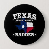 Texas Pride - Proud Texan - Texas State Flag Ronde Button 4,0 Cm (Voorkant)