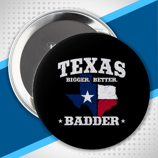 Texas Pride - Proud Texan - Texas State Flag Ronde Button 4,0 Cm