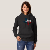 Texas Pride Sterke zoals Texas Proud Texas State L Hoodie (Voorkant volledig)