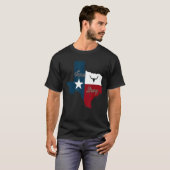 Texas Pride Sterke zoals Texas Proud Texas State L T-shirt (Voorkant volledig)