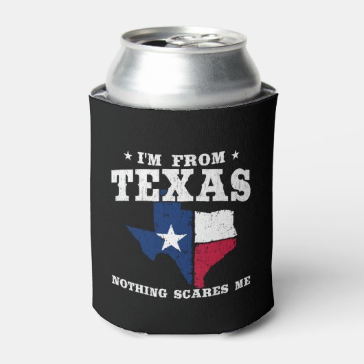 Texas Pride - Texas Meme - Texas State Flag Blikjeskoeler (Blikje Voorkant)