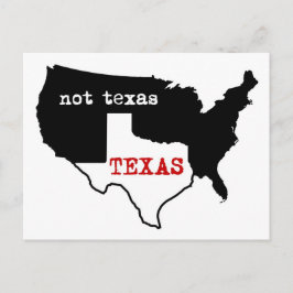 Texas Pride! Texas / Niet Texas Briefkaart