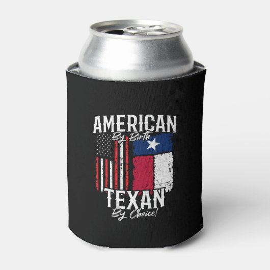 Texas Pride - Texas State Flag - Amerikaanse vlag Blikjeskoeler (Blikje Voorkant)